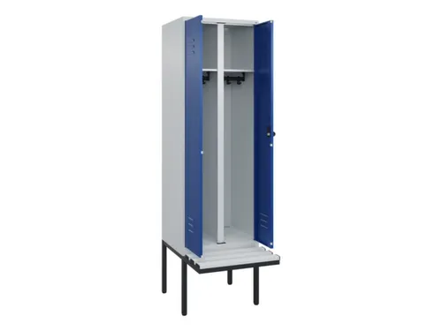 locker voor scheiding van kleding,HxBxD 2120x600x815mm,2vak