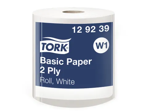 Tork Poetspapier Rol Basic 129239 2-Laags W1 Wit
