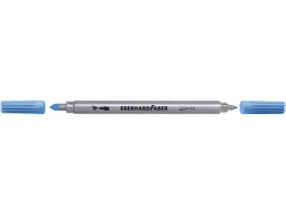 Viltstiften Eberhard Faber duo 0,8+1-3mm assorti etui à 10stuks - 2