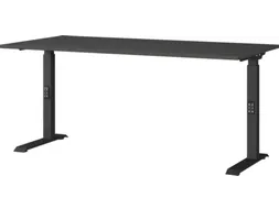 In hoogte verstelbaar bureau,HxBxD 680-910x1600x800mm,blad grafiet