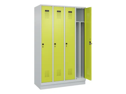 locker voor scheiding van kleding,HxBxD 1950x1200x500mm,4vak
