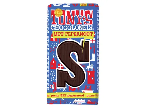Chocolade Letter Puur Pepernoot S 180 Gram