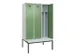 locker met bank,voor scheiding van kleding,HxBxD 2120x1200x815mm,3vak