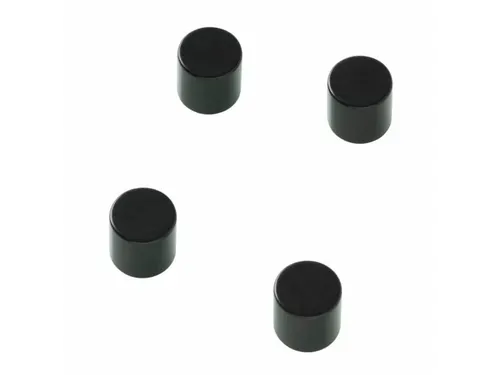 Glasbordmagneten Naga 10x10xmmcylinder set a 4st. zwart