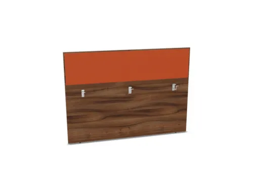 baliepaneel bureau aanbouw achter NP-tiepolo nut BN3012-oranje 1600mm