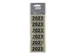 Rugetiket Elba 2023 57x25mm grijs