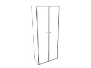 Vitrinekast Hxbxd 2140x860x450mm 5 Oh Wit - 2