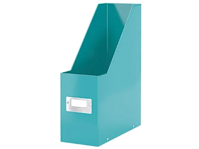 Tijdschrifthouder Leitz Wow Click & Store Ysblauw 77% gerecycled karto