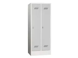 lockerkast v. kinderen,HxBxD 1600x630x500mm,2vak,RAL7035,front RAL7016