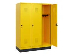 schoollocker,HxBxD 1630x1200x500mm,3vak,vak B 400mm,draaigrendel