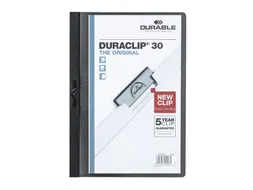 Klemmap Durable Duraclip A4 3mm 30 vellen zwart
