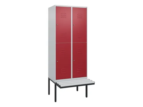 Dubbeldekse dekenkist,HxBxD 2120x800x815mm,2x2vak.,vak B 400mm