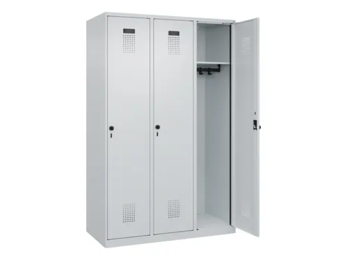 locker,HxBxD 1850x1200x500mm,3vak,vak B 400mm,draaigrendel