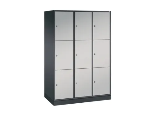 grootvolume-lockersysteem,HxBxD 1950x1220x600mm,3x3vakken,cil.-slot
