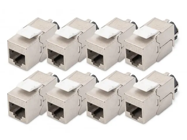 CAT 6A Keystone Module afgeschermd gereedschapsloze aansluiting 8st