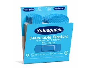 Salvequick Blauw Detectable Pleisters Vingertop/Normaal - 3