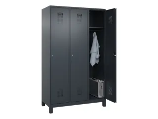 locker,HxBxD 1950x1200x500mm,3vak,vak B 400mm,cil.-slot,voeten - 1