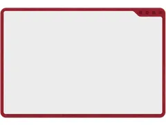 PLAYROOM Playboard draagbaar whiteboard S 75x50cm Rood