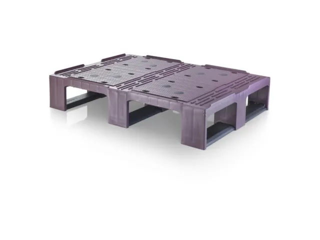 Halve Pallet Hdpe 160x800 600mm Draagverm. 2000kg Rood/Zwart