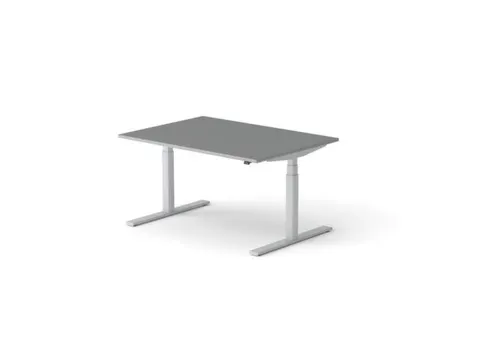 Elektrisch ihv bureau,HxBxD 650-1310x1400x1000mm,blad donkergrijs