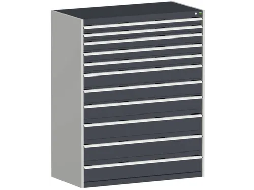 ladekast HxBxD 1600x1300x750mm 11laden zware lasten RAL7035 RAL7016
