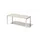 In hoogte verstelbaar bureau,HxBxD 650-850x1800x800mm,blad grijswit