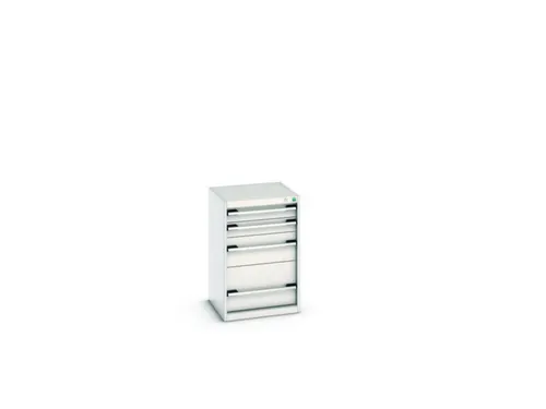 ladekast HxBxD 800x525x525mm 4laden romp RAL7035 front RAL7035