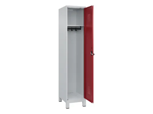 locker,HxBxD 1950x400x500mm,1vak,vak B 400mm,draaigrendel,voeten