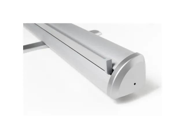 Roll-Banner Triangle 150x220cm 2 Voeten Zilver
