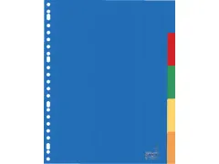 Tabblad Kangaro A4 blanco PP 120micron 5-delig 23-gaats krimp a 5 sets