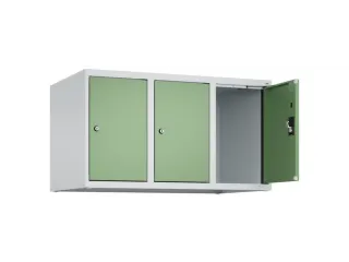 opzetkast,v. locker,3vak.,vak B 300mm,HxBxD 500x900x500mm,cilinderslot - 1