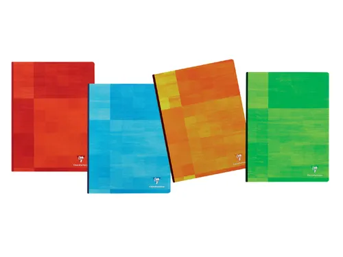 Notitieboek Clairefontaine 90x140mm lijn assorti