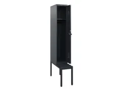 locker met bank,HxBxD 1950x300x815mm,1vak,vak B 300mm,draaigrendel