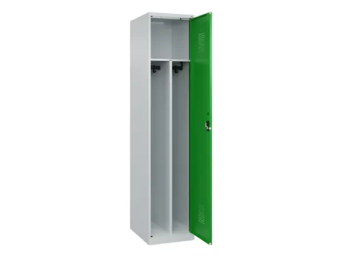 locker voor scheiding van kleding,HxBxD 1850x400x500mm,1vak