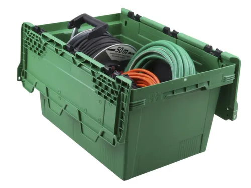 Euronorm-herbruikbare bakken,HxLxB 349x600x400mm,PP,groen