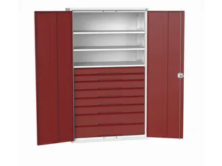 universele kast,HxBxD 2000x1300x550mm,3xStalen bodem,8lade(n) - 1