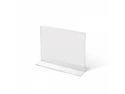 Folderhouder A6 T-stand Acryl liggend