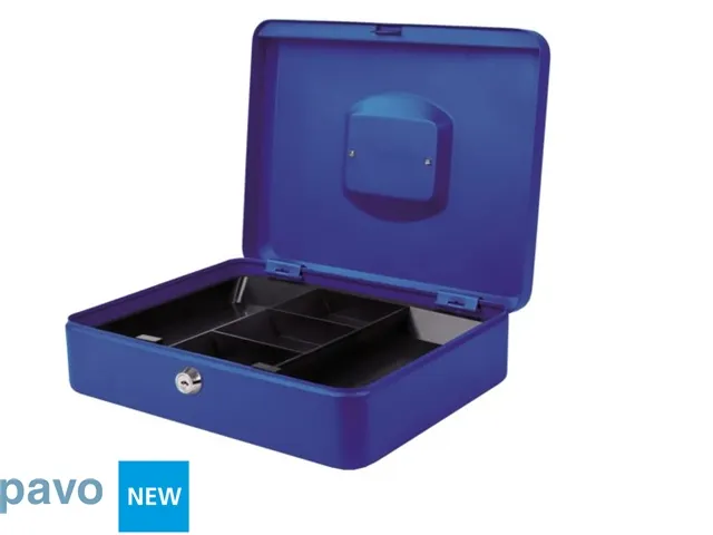 Geldkist Pavo 300x240x90mm blauw