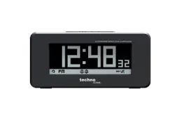 Wekker Technoline WT 295 120x57x45mm zwart