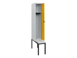 locker met bank,HxBxD 1950x300x815mm,1vak,vak B 300mm,draaigrendel