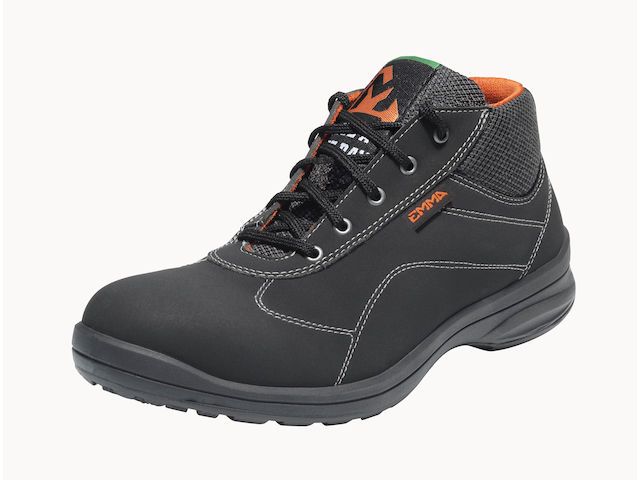 Veiligheidsschoen Anouk Zwart Nubuck Dames Maat 38 S3 ESD Hoog |  WerkschoenOnline.nl