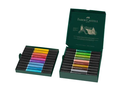 Tekenstift Faber-Castell Pitt Artist Pen duo marker etui a 20 stuks