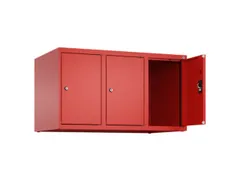 opzetkast,v. locker,3vak.,vak B 300mm,HxBxD 500x900x500mm,cilinderslot