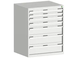ladekast 1000x800x650mm 7laden zware lasten RAL7035 front RAL7035