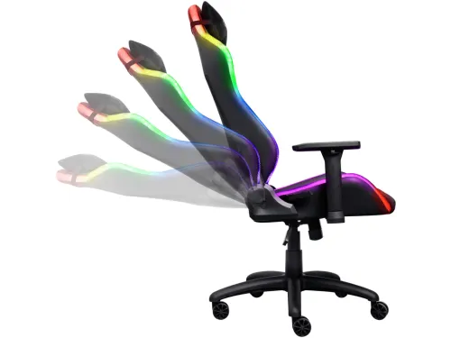 Gxt719 Ruya Gaming Chair 25185 RGB verstelbaar kunstleer zwart