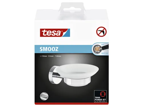Zeephouder Tesa Smooz 40324 chroom/glas