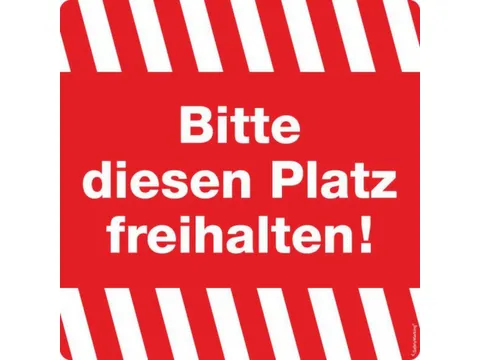 aanwijzing-combinatiebord,Deze plaats vrijhouden!,folie,rood/wit