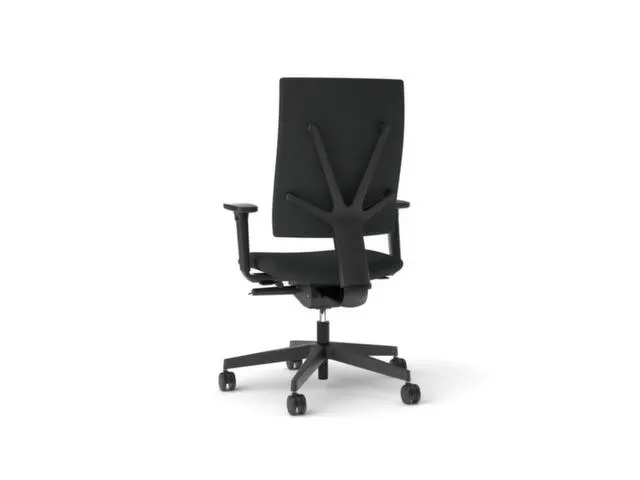 Siège De Bureau Pivotant Anthracite Piètement Noir Méc. Synchrone