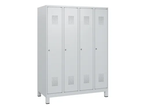 schoollocker,HxBxD 1630x1200x500mm,4vak,vak B 300mm,cil.-slot,voeten