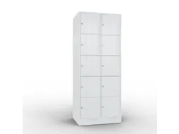 lockerkast 1950x770x640mm 2x5 vakken RAL7035 front RAL7035 sokkel